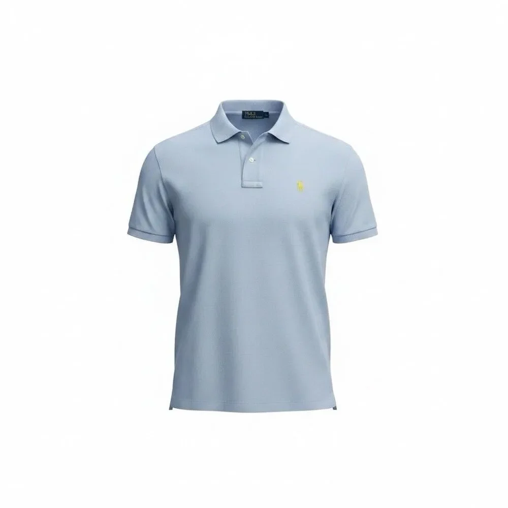 Polo by Ralph Lauren Polo Golf Shirt Men’s XL Light Blue w/ Yellow Little Pony